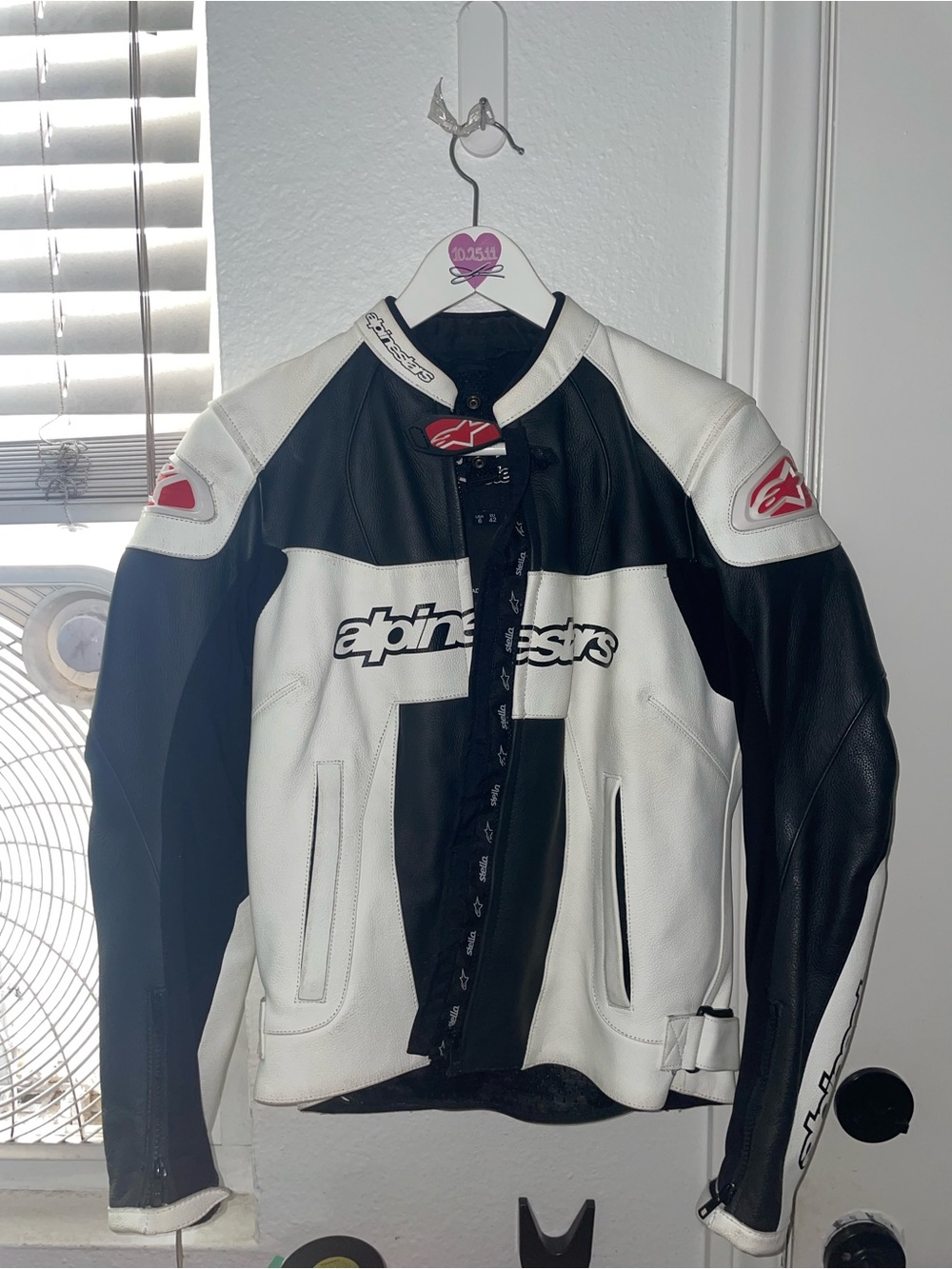Leather racing jacket